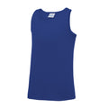 Royal Blue - Front - AWDis Just Cool Childrens-Kids Plain Sleeveless Vest Top