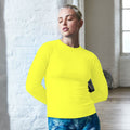 Electric Yellow - Back - AWDis Just Cool Womens-Ladies Girlie Long Sleeve T-Shirt