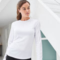 Arctic White - Side - AWDis Just Cool Womens-Ladies Girlie Long Sleeve T-Shirt
