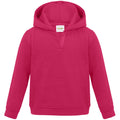 Hot Pink - Front - AWDis Just Hoods Baby Unisex SupaSoft Pullover Hoodie