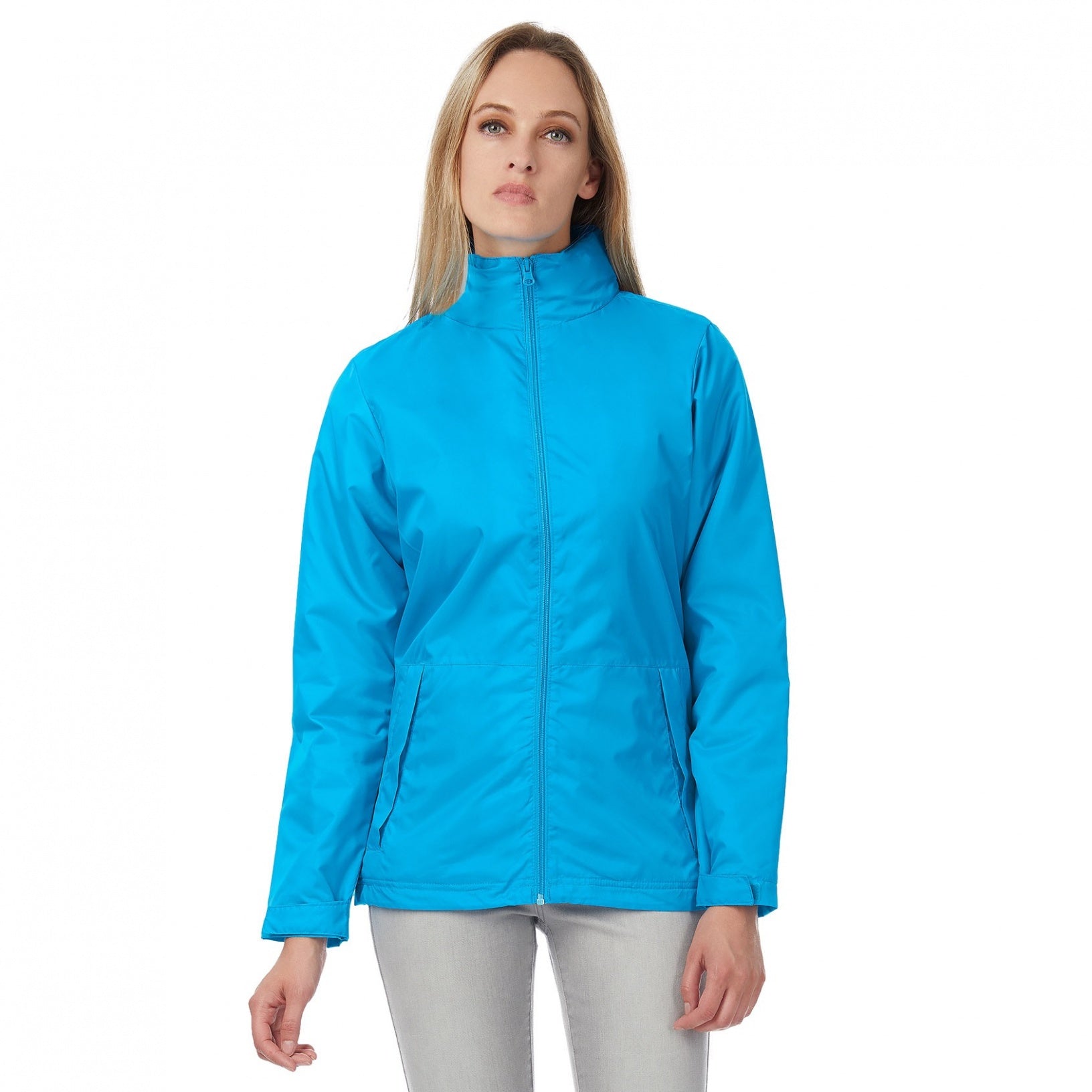 Atoll- Warm Grey - Back - B&C Womens-Ladies Multi Active Hooded Jacket