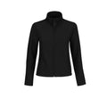 Black- Black - Front - B&C Womens-Ladies Water Repellent Softshell Jacket