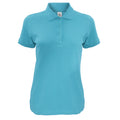 Sky Blue - Front - B&C Womens-Ladies Safran Timeless Polo Shirt