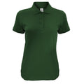 Bottle Green - Front - B&C Womens-Ladies Safran Timeless Polo Shirt