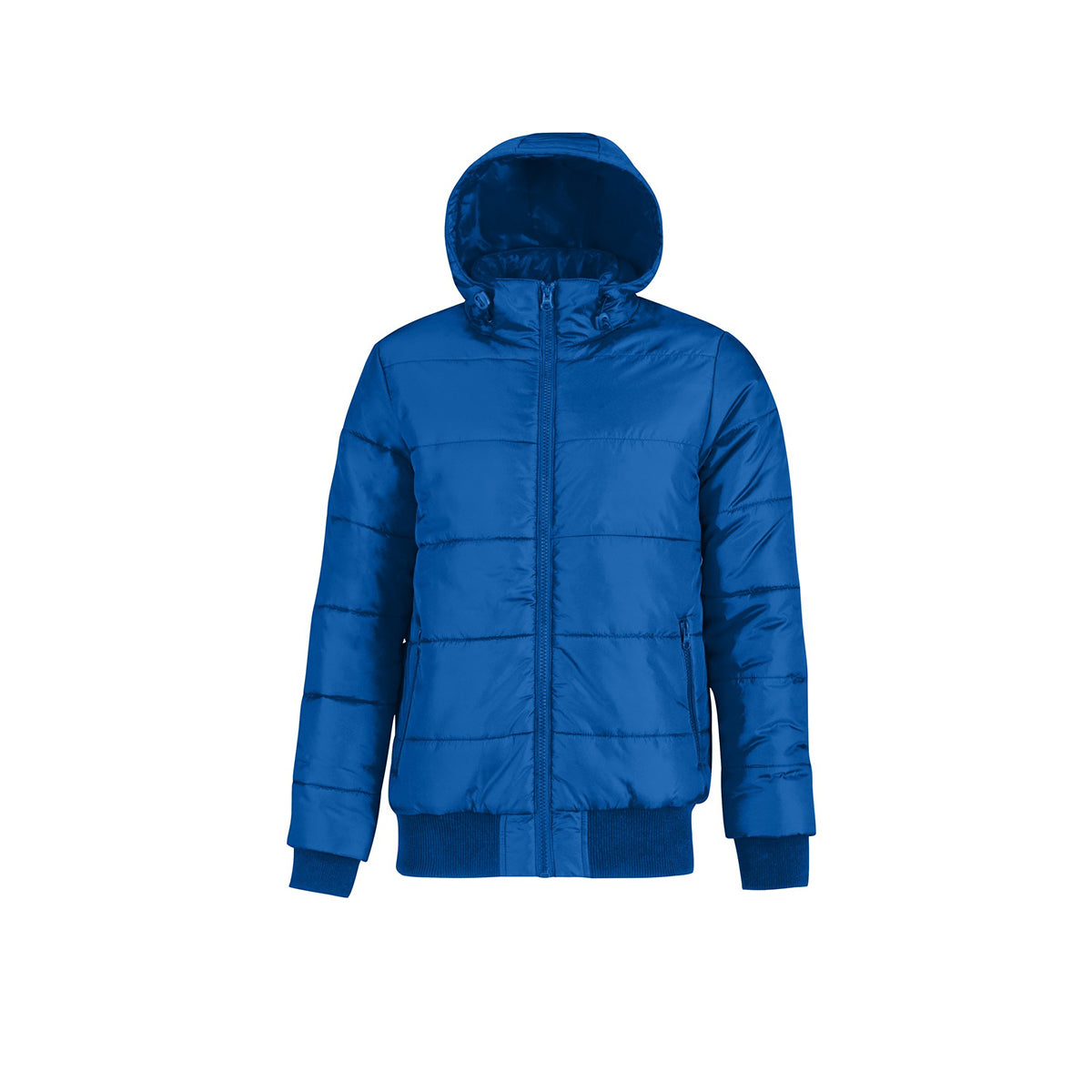 Royal Blue- Neon Orange - Front - B&C Mens Superhood Padded Bomber Jacket