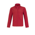 Red- Grey - Front - B&C Mens Two Layer Water Repellent Softshell Jacket