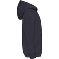 Deep Navy - Side - Fruit Of The Loom Kids Unisex Classic 80-20 Hoodie
