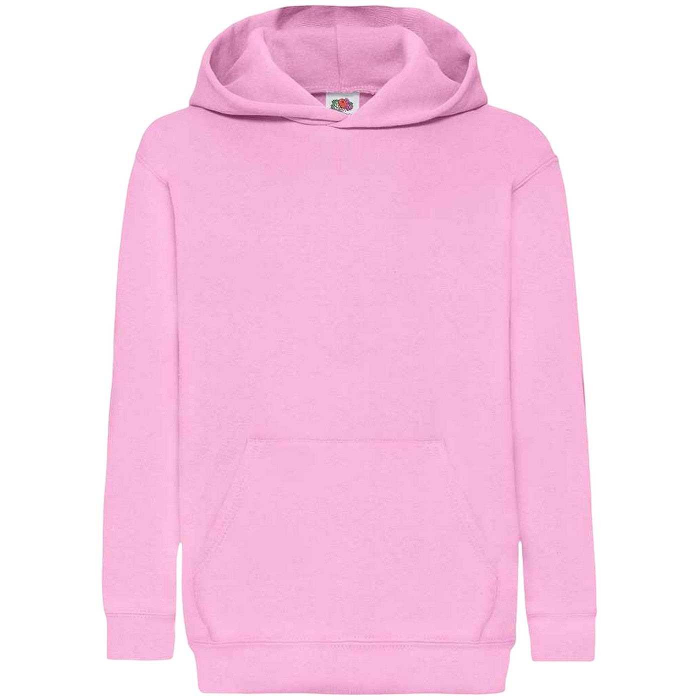Light Pink - Front - Fruit Of The Loom Kids Unisex Classic 80-20 Hoodie