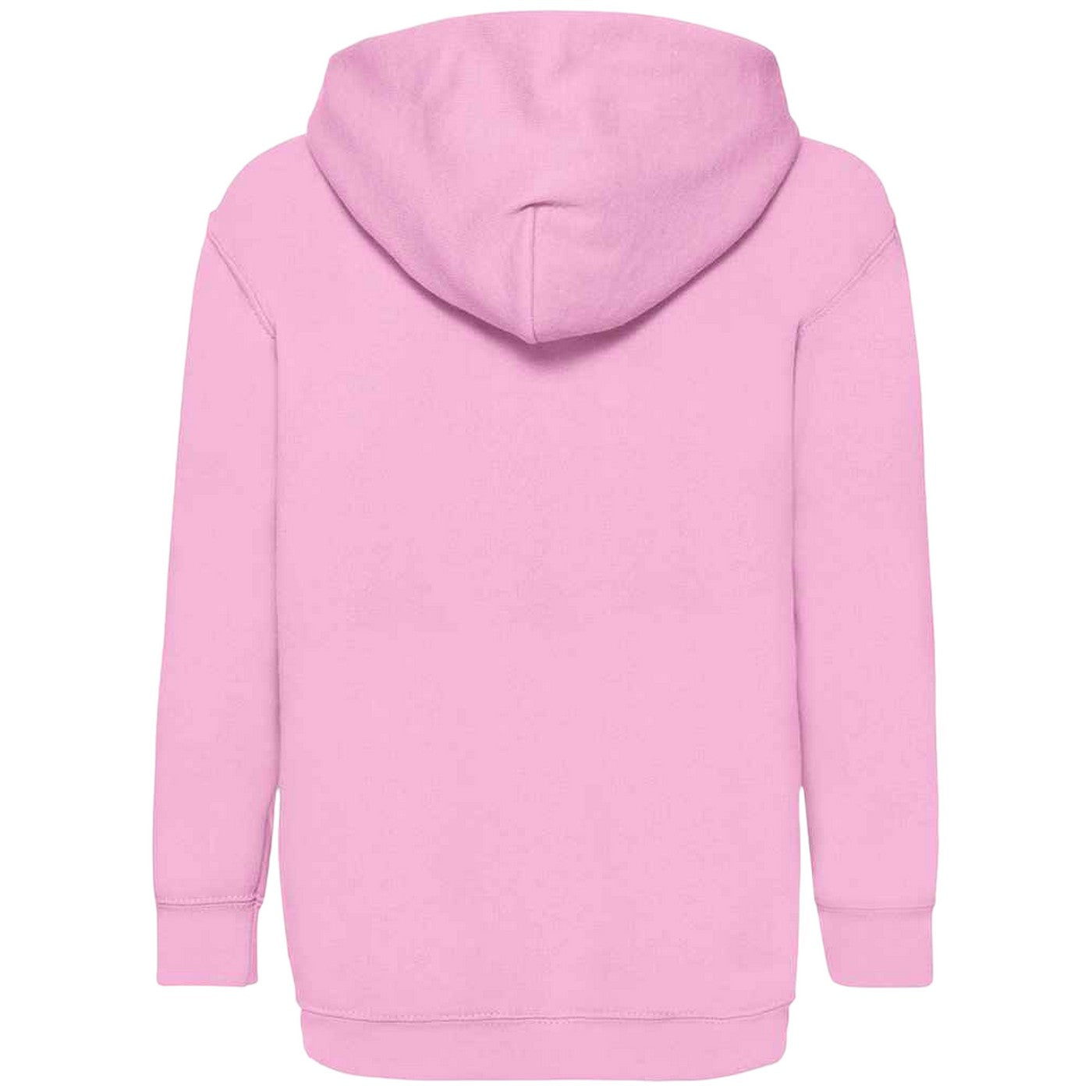 Light Pink - Back - Fruit Of The Loom Kids Unisex Classic 80-20 Hoodie
