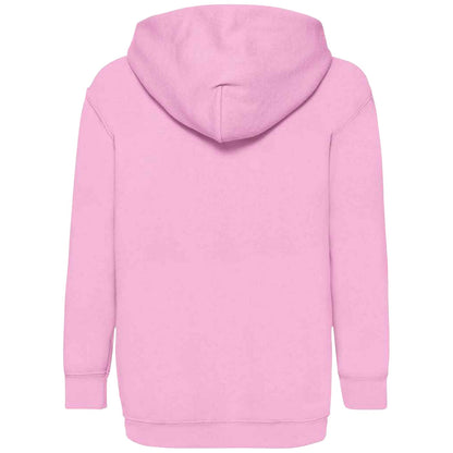 Light Pink - Back - Fruit Of The Loom Kids Unisex Classic 80-20 Hoodie