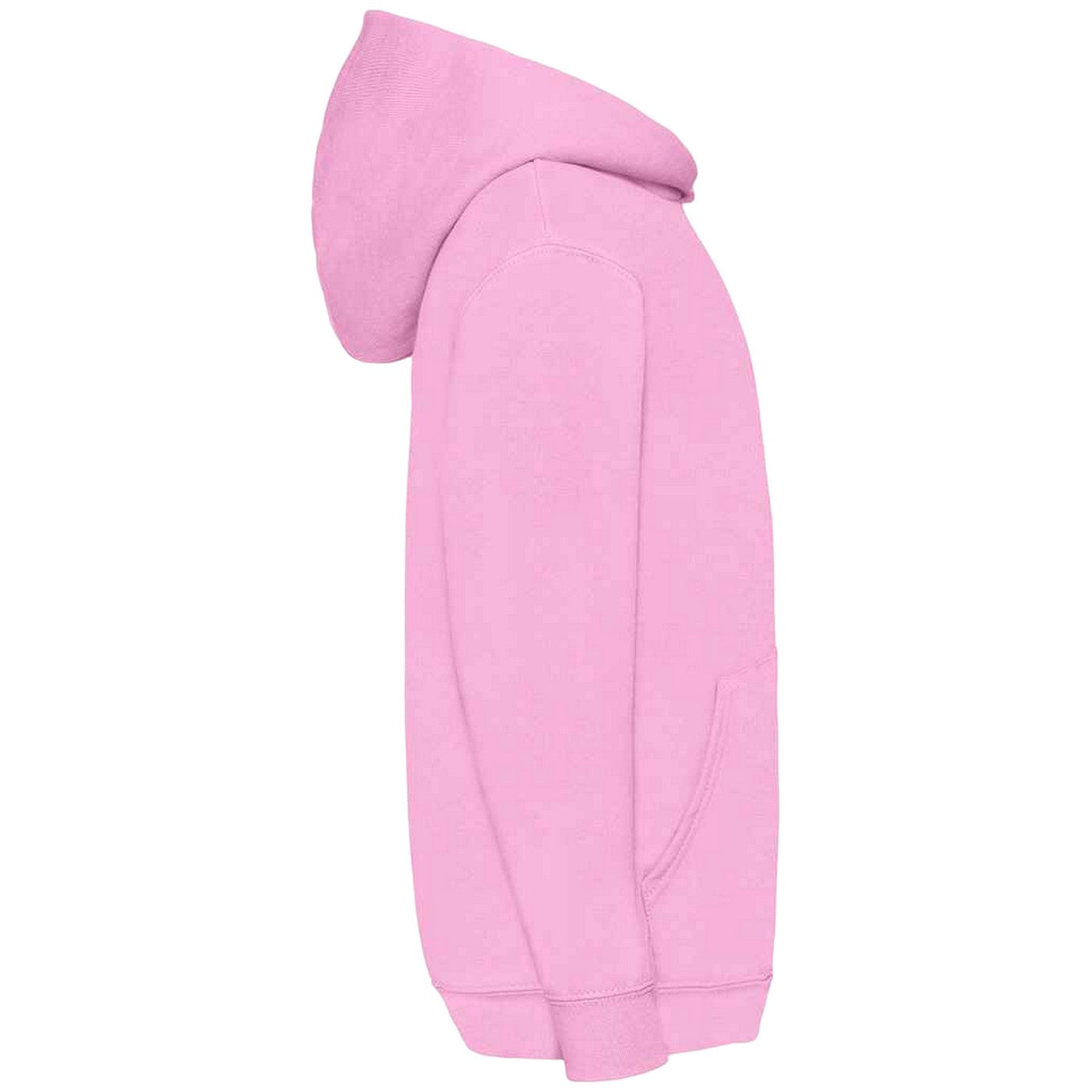 Light Pink - Side - Fruit Of The Loom Kids Unisex Classic 80-20 Hoodie
