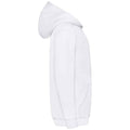 White - Side - Fruit Of The Loom Kids Unisex Classic 80-20 Hoodie
