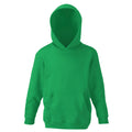 Kelly Green - Front - Fruit Of The Loom Kids Unisex Classic 80-20 Hoodie
