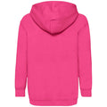 Fuchsia - Back - Fruit Of The Loom Older Kids Unisex Classic 80-20 Hoodie