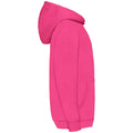 Fuchsia - Side - Fruit Of The Loom Older Kids Unisex Classic 80-20 Hoodie