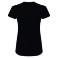 Black - Back - Tri Dri Womens-Ladies Panelled Crew Neck T-Shirt