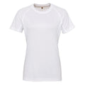 White - Front - Tri Dri Womens-Ladies Panelled Crew Neck T-Shirt