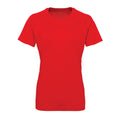 Fire Red - Front - Tri Dri Womens-Ladies Panelled Crew Neck T-Shirt
