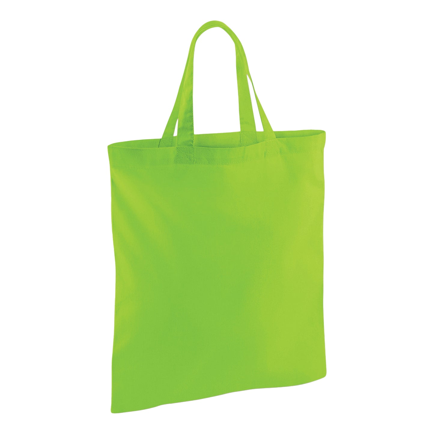 Lime Green - Front - Westford Mill Short Handle Bag For Life