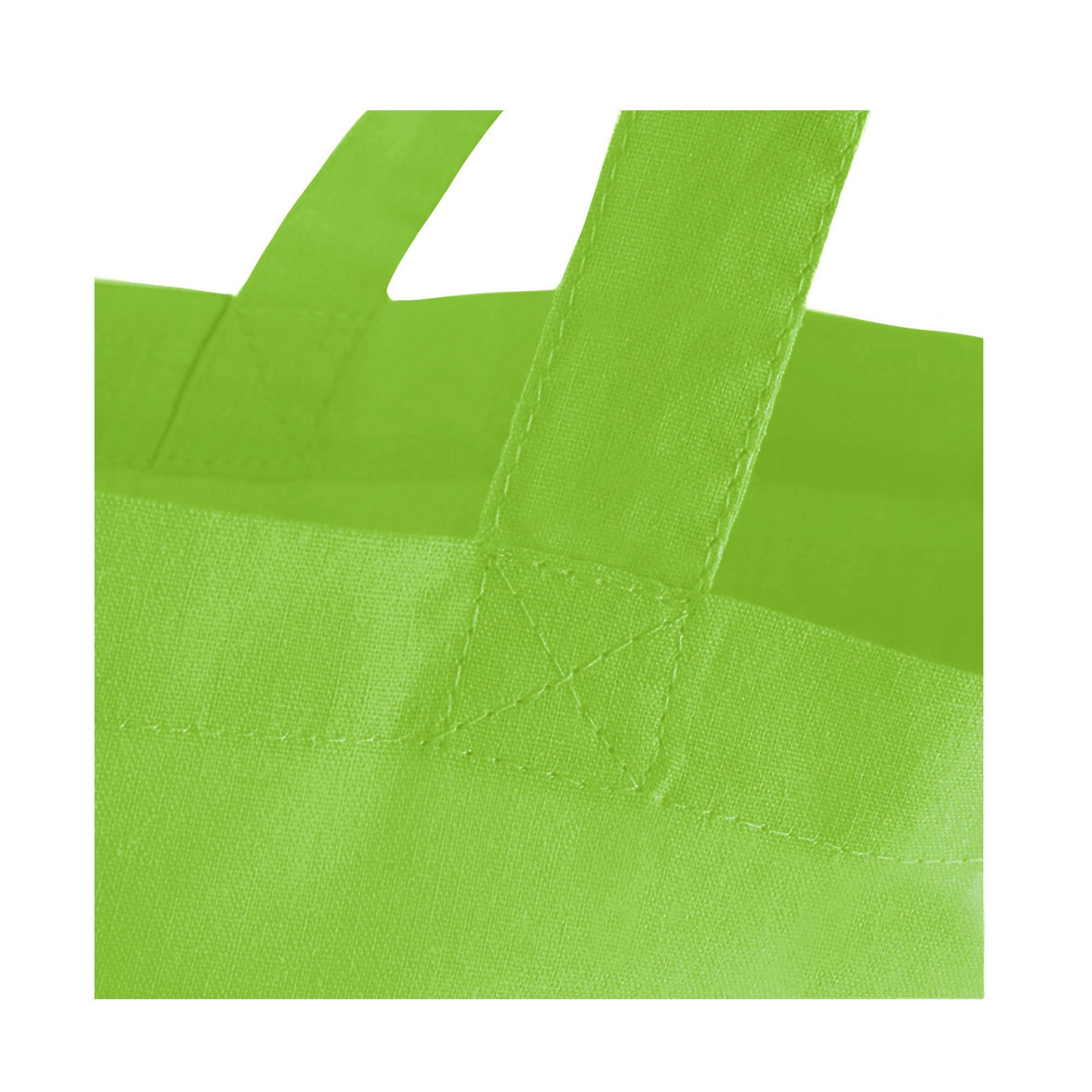 Lime Green - Back - Westford Mill Short Handle Bag For Life