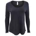 Coal - Front - American Apparel Womens-Ladies Long Sleeve Ultra Wash T-Shirt