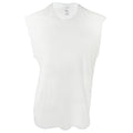 White - Front - American Apparel Mens Power Washed Muscle Tank Top Vest