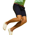 Black - Side - Asquith & Fox Mens Casual Chino Shorts
