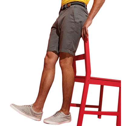 Slate - Back - Asquith & Fox Mens Casual Chino Shorts