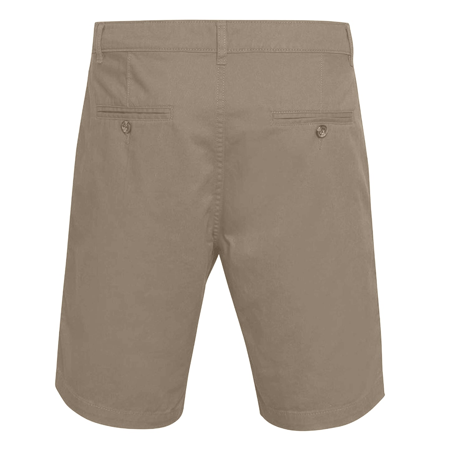 Khaki - Back - Asquith & Fox Mens Casual Chino Shorts
