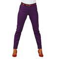 Purple - Front - Asquith & Fox Womens-Ladies Casual Chino Trousers