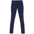 Navy - Front - Asquith & Fox Womens-Ladies Casual Chino Trousers