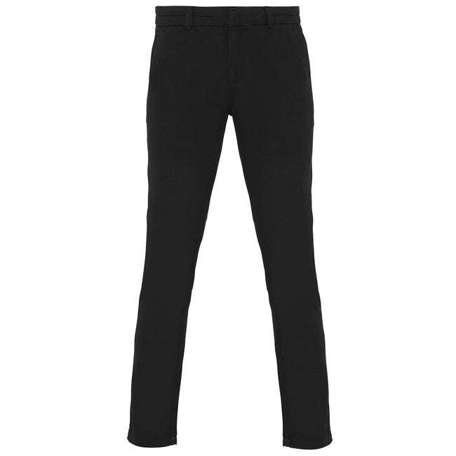 Navy - Side - Asquith & Fox Womens-Ladies Casual Chino Trousers