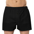 Black - Back - Asquith & Fox Mens Classic Elasticated Boxers-Underwear