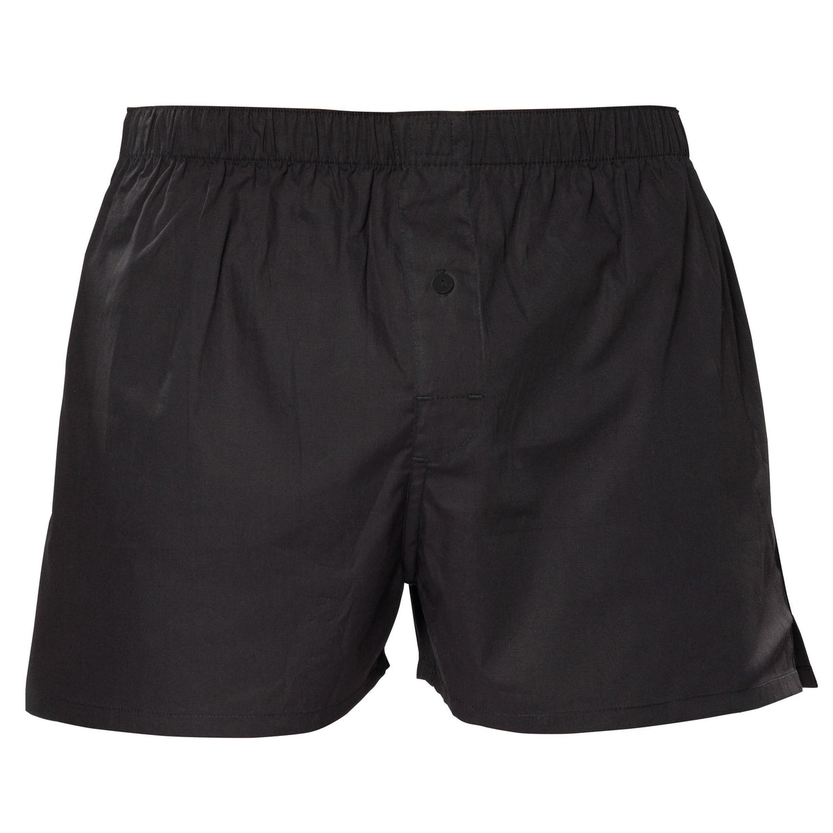 Black - Front - Asquith & Fox Mens Classic Elasticated Boxers-Underwear
