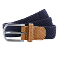 Navy - Front - Asquith & Fox Mens Woven Braid Stretch Belt
