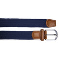 Navy - Back - Asquith & Fox Mens Woven Braid Stretch Belt