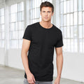 Black - Back - Bella + Canvas Mens Long Body Urban T-Shirt