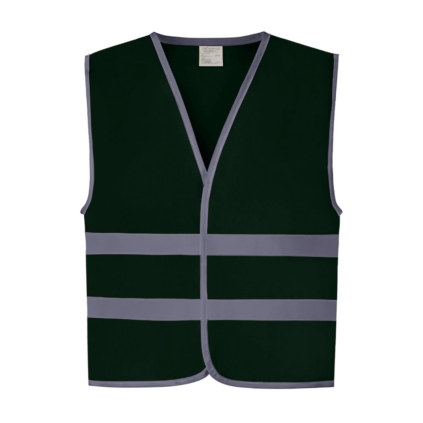 Paramedic Green - Front - Yoko Hi-Vis Childrens-Kids Reflective Border Waistcoat