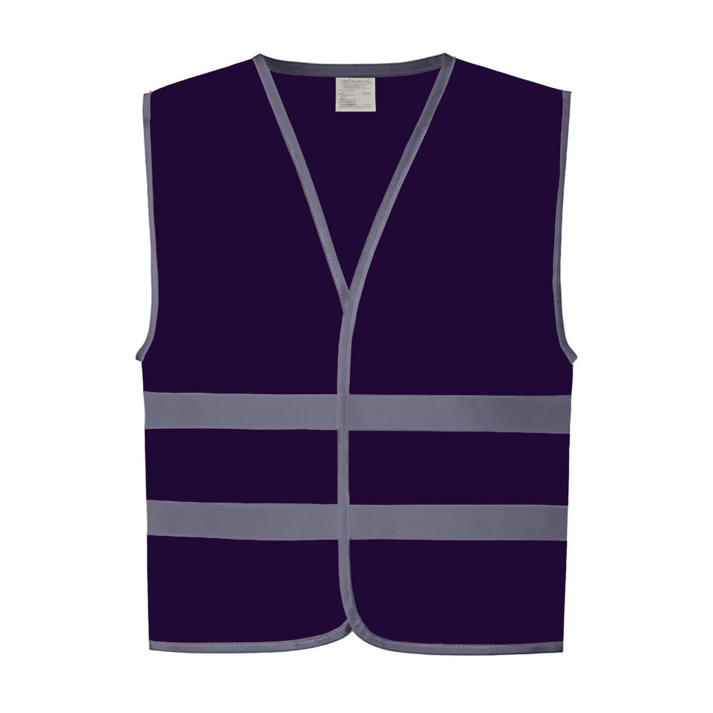 Purple - Front - Yoko Hi-Vis Childrens-Kids Reflective Border Waistcoat