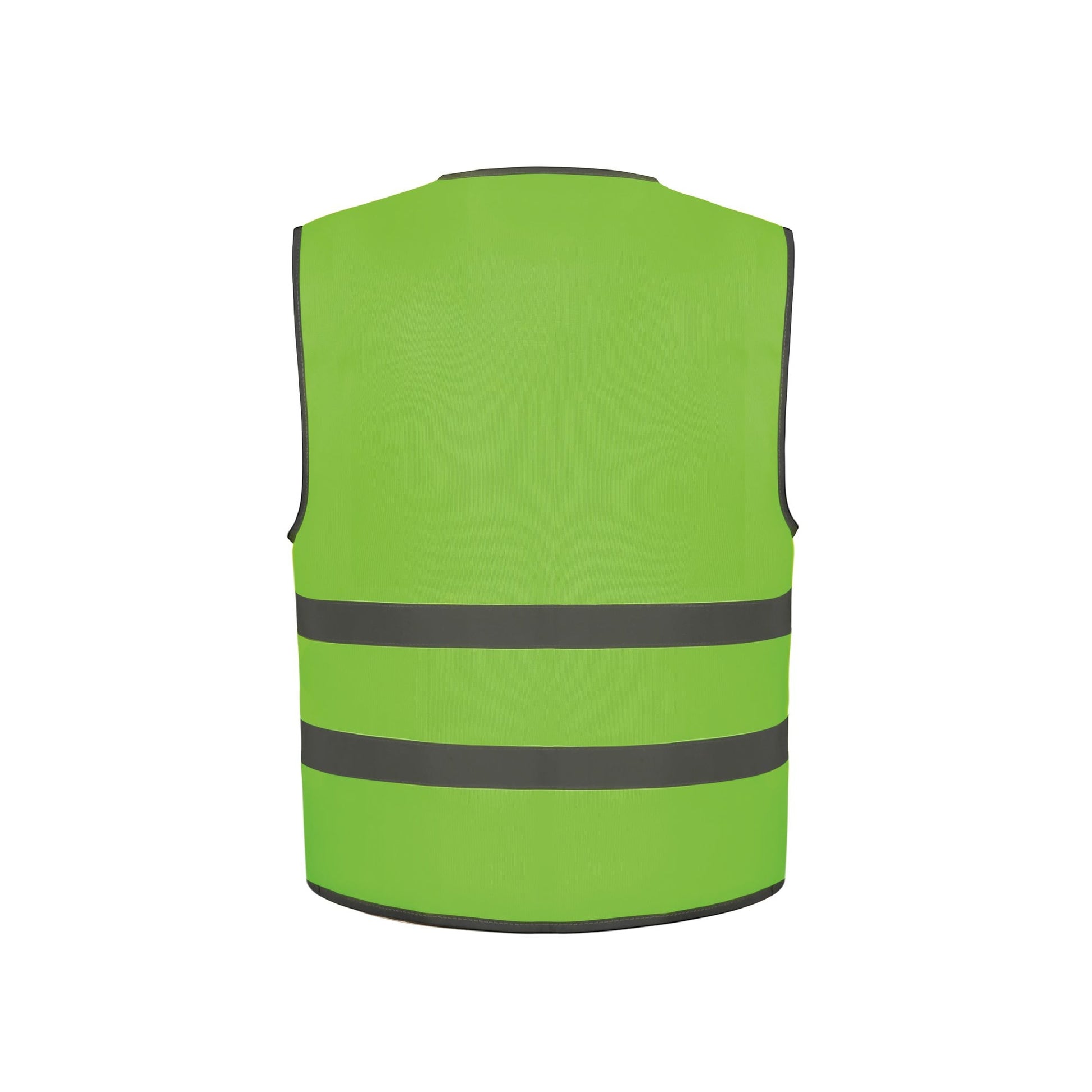 Lime - Back - Yoko Hi-Vis Childrens-Kids Reflective Border Waistcoat