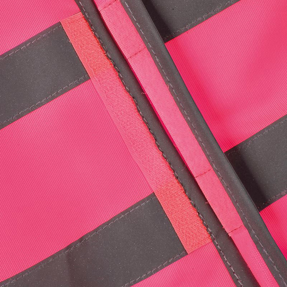 Fluorescent Pink - Side - Yoko Hi-Vis Childrens-Kids Reflective Border Waistcoat