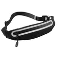 Black - Front - Tri Dri Expandable Fitness Belt Bag