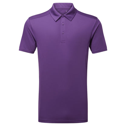 Bright Purple - Front - Tri Dri Mens Panelled Short Sleeve Polo Shirt