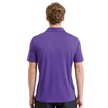Bright Purple - Back - Tri Dri Mens Panelled Short Sleeve Polo Shirt