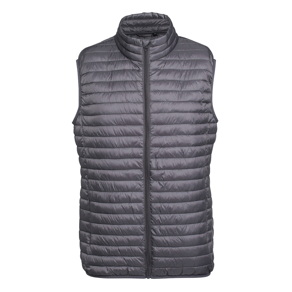 Steel - Front - 2786 Mens Tribe Fineline Padded Gilet-Bodywarmer