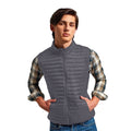 Steel - Side - 2786 Mens Tribe Fineline Padded Gilet-Bodywarmer