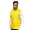 Bright Yellow - Side - 2786 Mens Tribe Fineline Padded Gilet-Bodywarmer