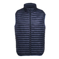 Navy - Front - 2786 Mens Tribe Fineline Padded Gilet-Bodywarmer