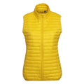 Bright Yellow - Front - 2786 Womens-Ladies Tribe Fineline Padded Gilet-Bodywarmer