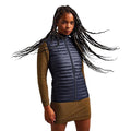 Navy - Side - 2786 Womens-Ladies Tribe Fineline Padded Gilet-Bodywarmer